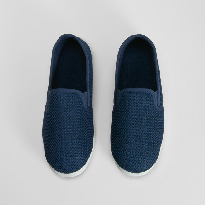 Zapatilla de casa cerrada azul OLYNE
